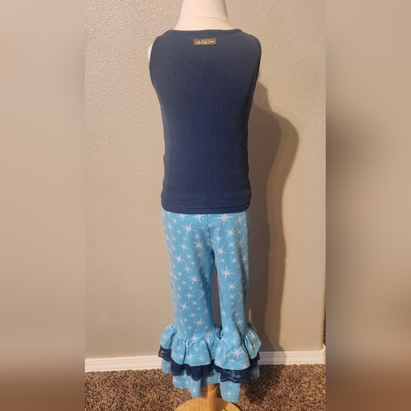 Matilda Jane Blue tank top w/ Blue Star Pants - Picture 4 of 7